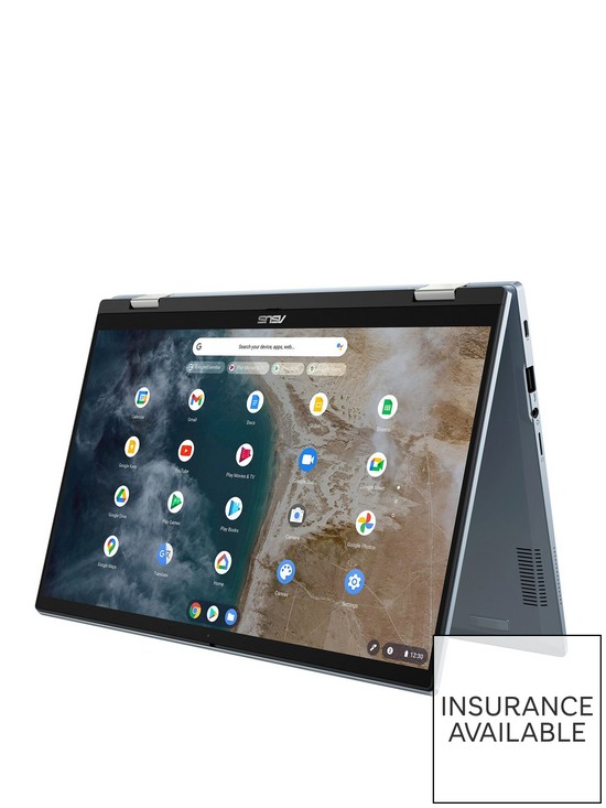 front image of asus-chromebook-flipnbspcx5400fma-ai0057-laptop-14in-fhdnbspintel-core-i3-8gb-ram-256gb-ssdnbsp--blue