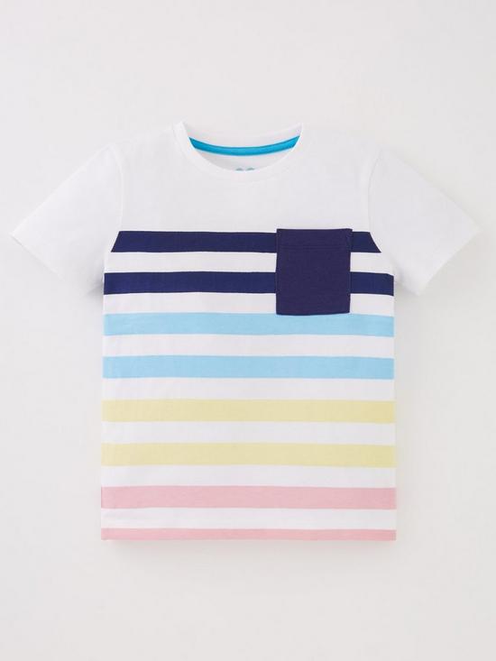 front image of lucy-mecklenburgh-boys-horizontal-stripe-t-shirt-multi