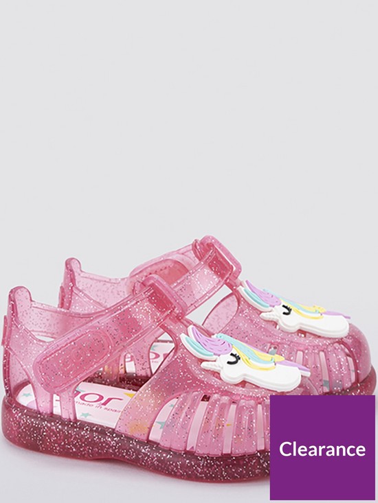 back image of igor-tobby-gloss-unicorn-jelly-sandal