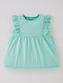  image of mini-v-by-very-girlsnbspfrill-sleeve-vest-mint-green