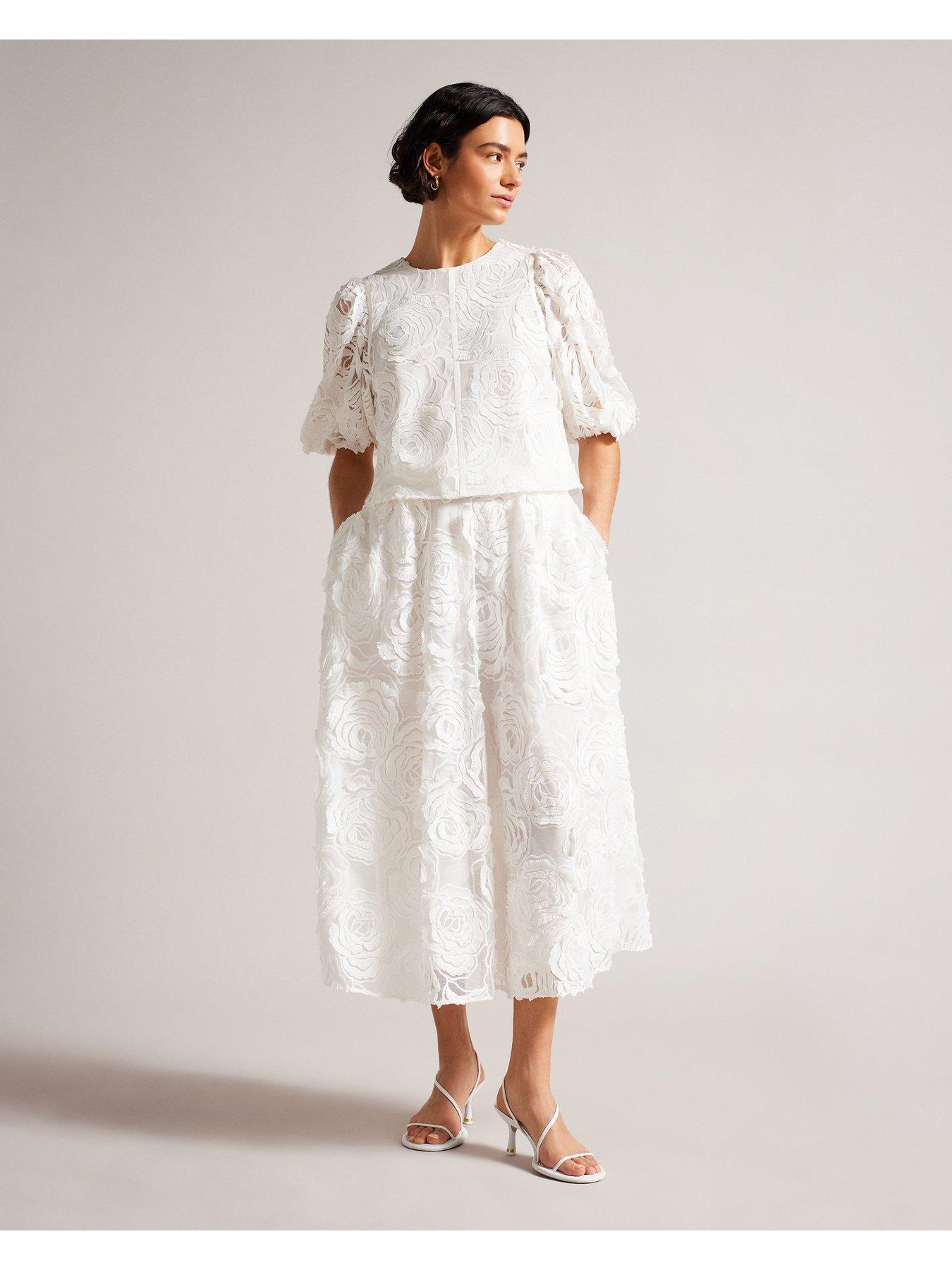  image of ted-baker-eliiy-boxy-fit-puffed-sleeve-top-white