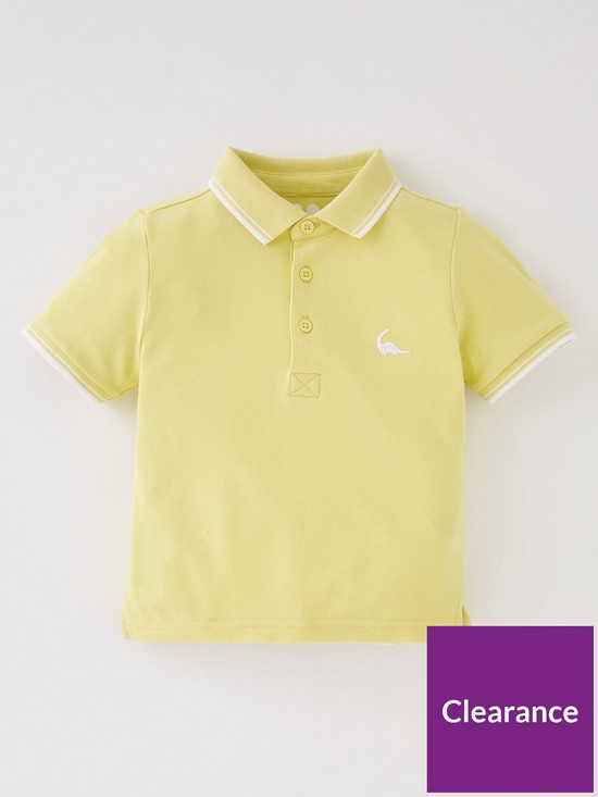 front image of mini-v-by-very-boys-polo-neon-yellow