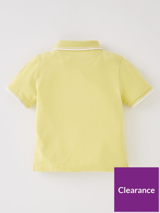 back image of mini-v-by-very-boys-polo-neon-yellow
