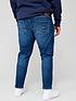  image of tommy-jeans-big-amp-tall-ryan-regular-straight-jeans-dark-wash