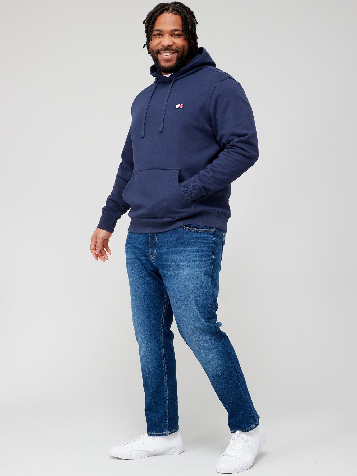  image of tommy-jeans-big-amp-tall-ryan-regular-straight-jeans-dark-wash