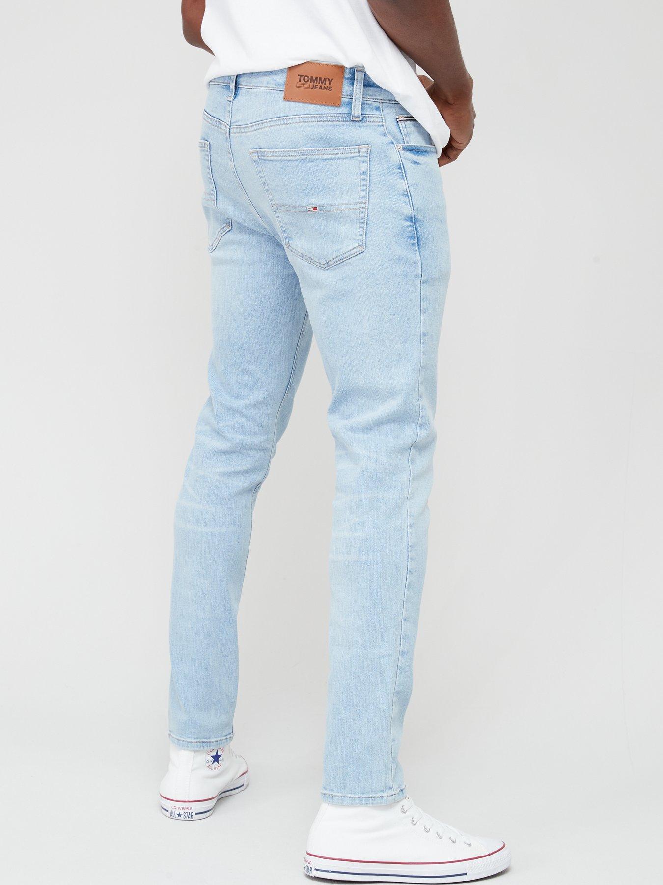 stillFront image of tommy-jeans-scanton-slim-jean-bg1219-light-wash-blue