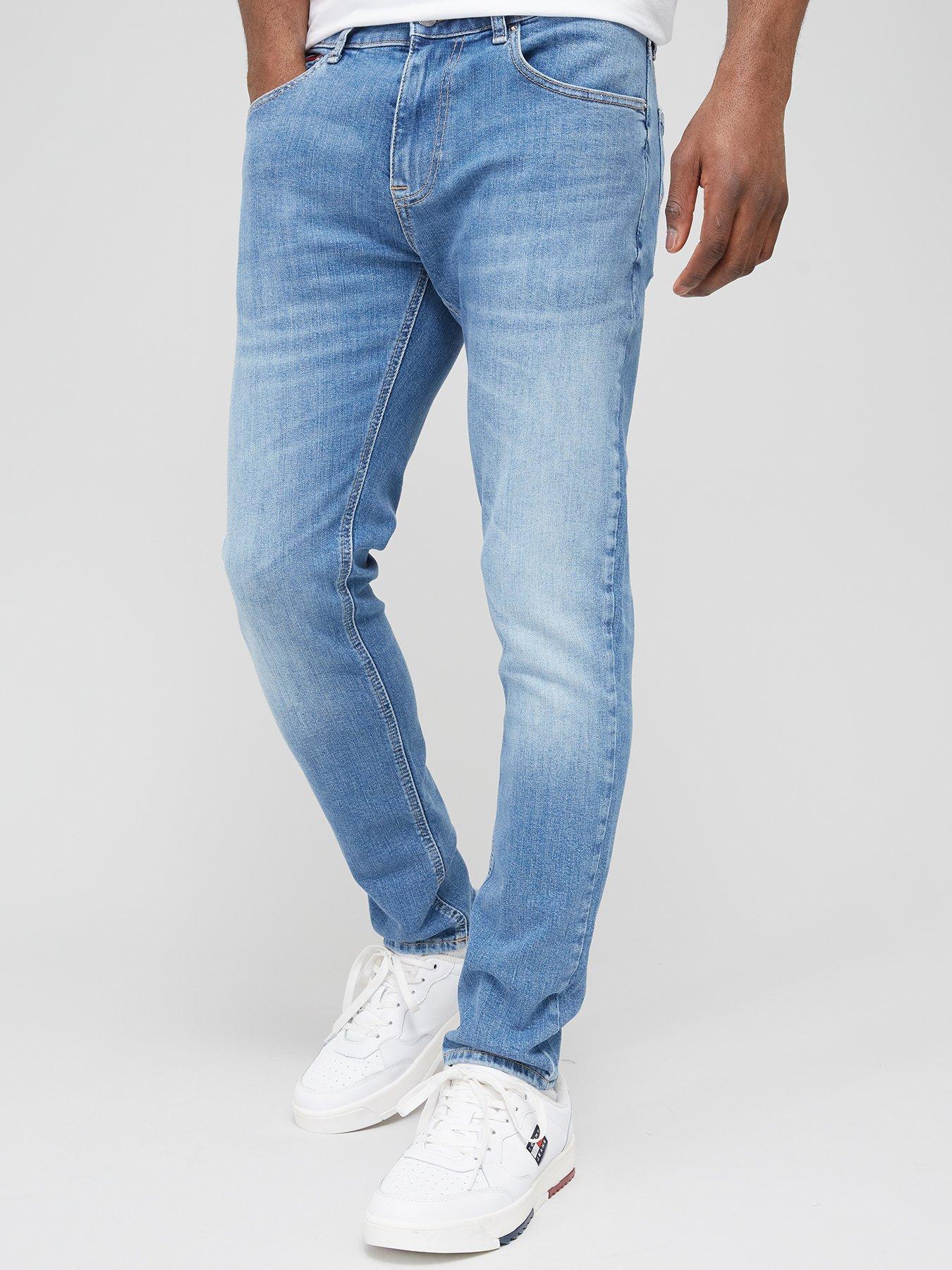 front image of tommy-jeans-austin-slim-tapered-jeans-blue