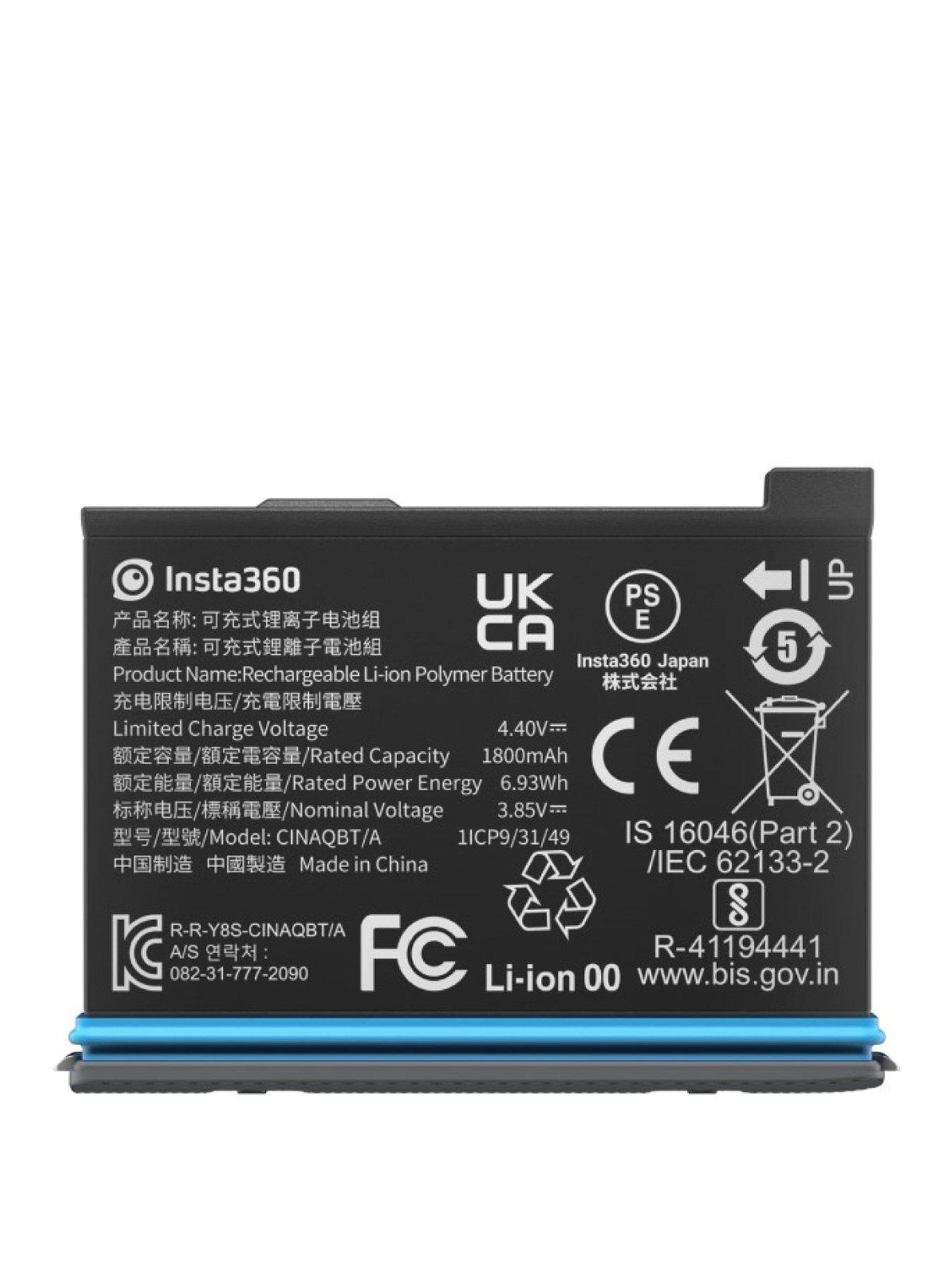 Image 1 of 4 of Insta360 X3 Rechargeable 1800mAh Battery