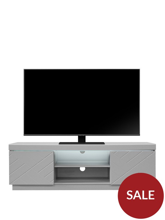 stillFront image of very-home-kara-tvnbspunit-with-led-strip-light-fits-up-to-55-inch-tv-grey