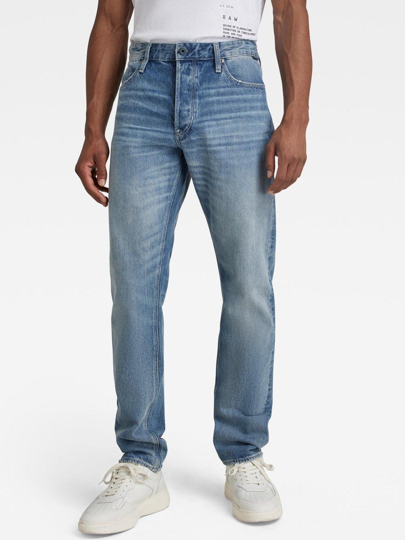 Type 49 Relaxed Straight Jeans, Dark blue