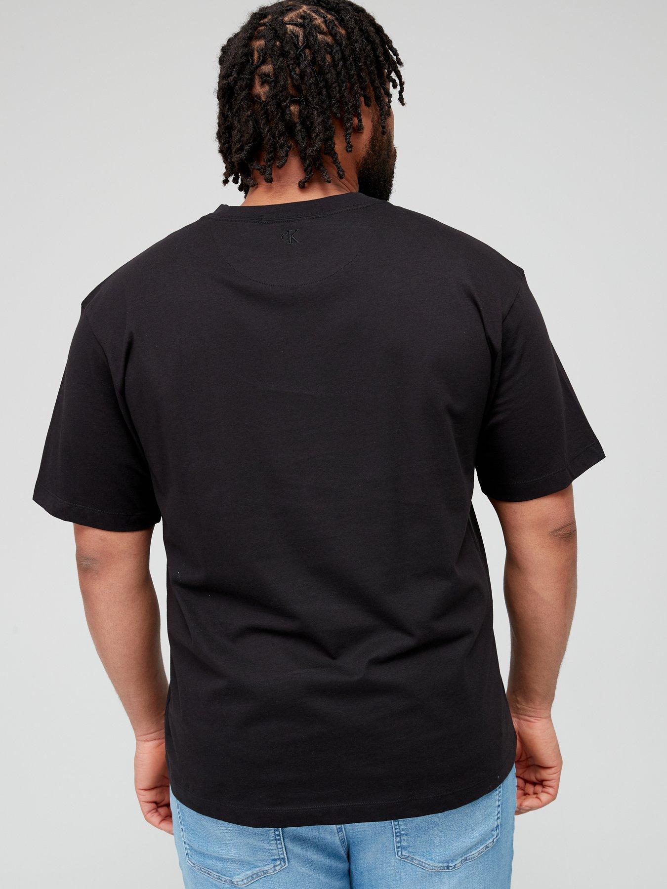 stillFront image of calvin-klein-jeans-big-amp-tall-institutional-t-shirt-black
