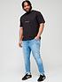  image of calvin-klein-jeans-big-amp-tall-institutional-t-shirt-black