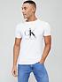  image of calvin-klein-jeans-disrupted-monologo-t-shirt-white