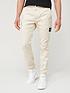  image of calvin-klein-jeans-monologo-badge-casual-chinos-beige-nbsp