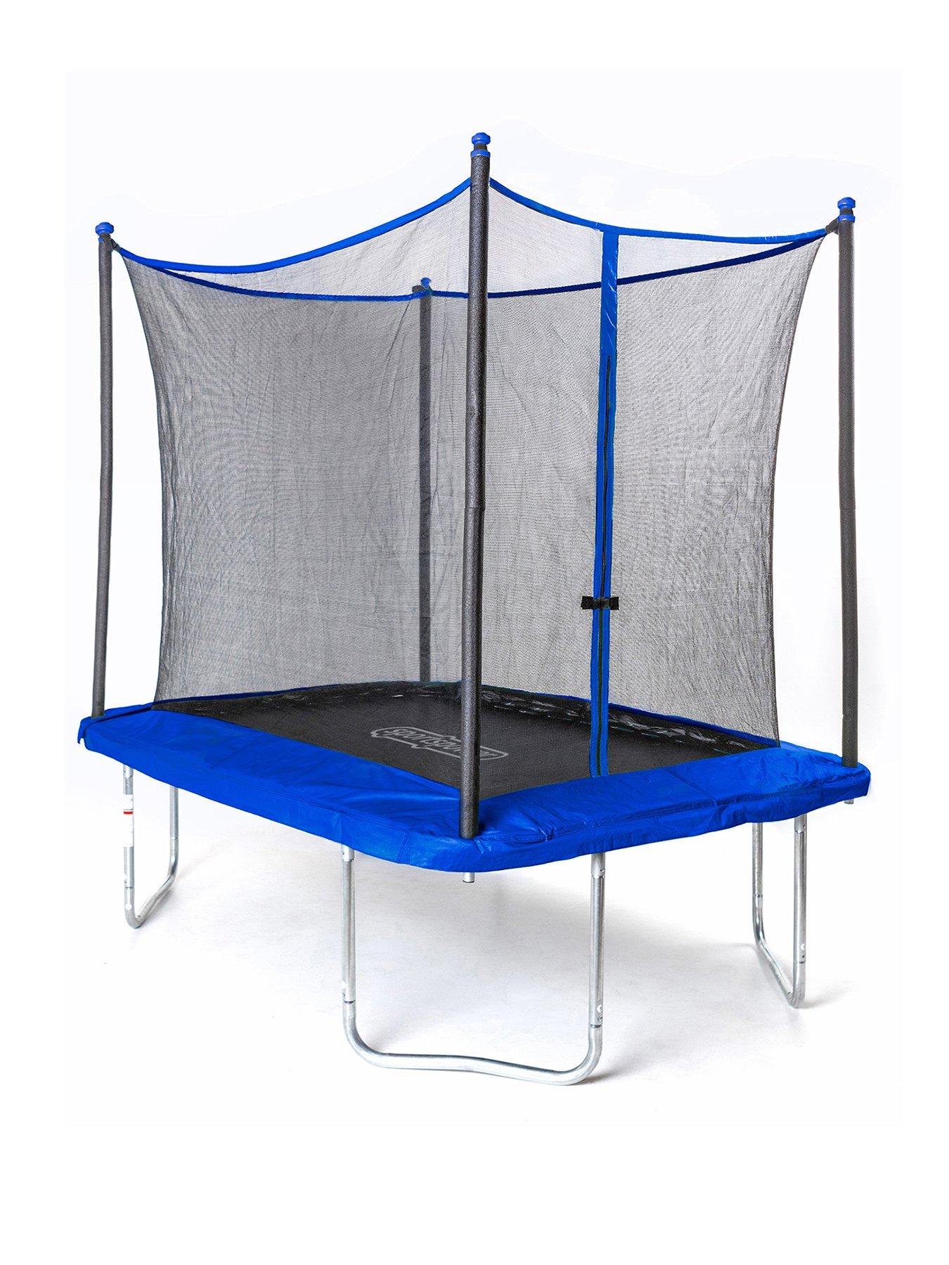 Sportspower 8ft x 6ft Bounce Pro Rectangular Trampoline  &  Enclosure