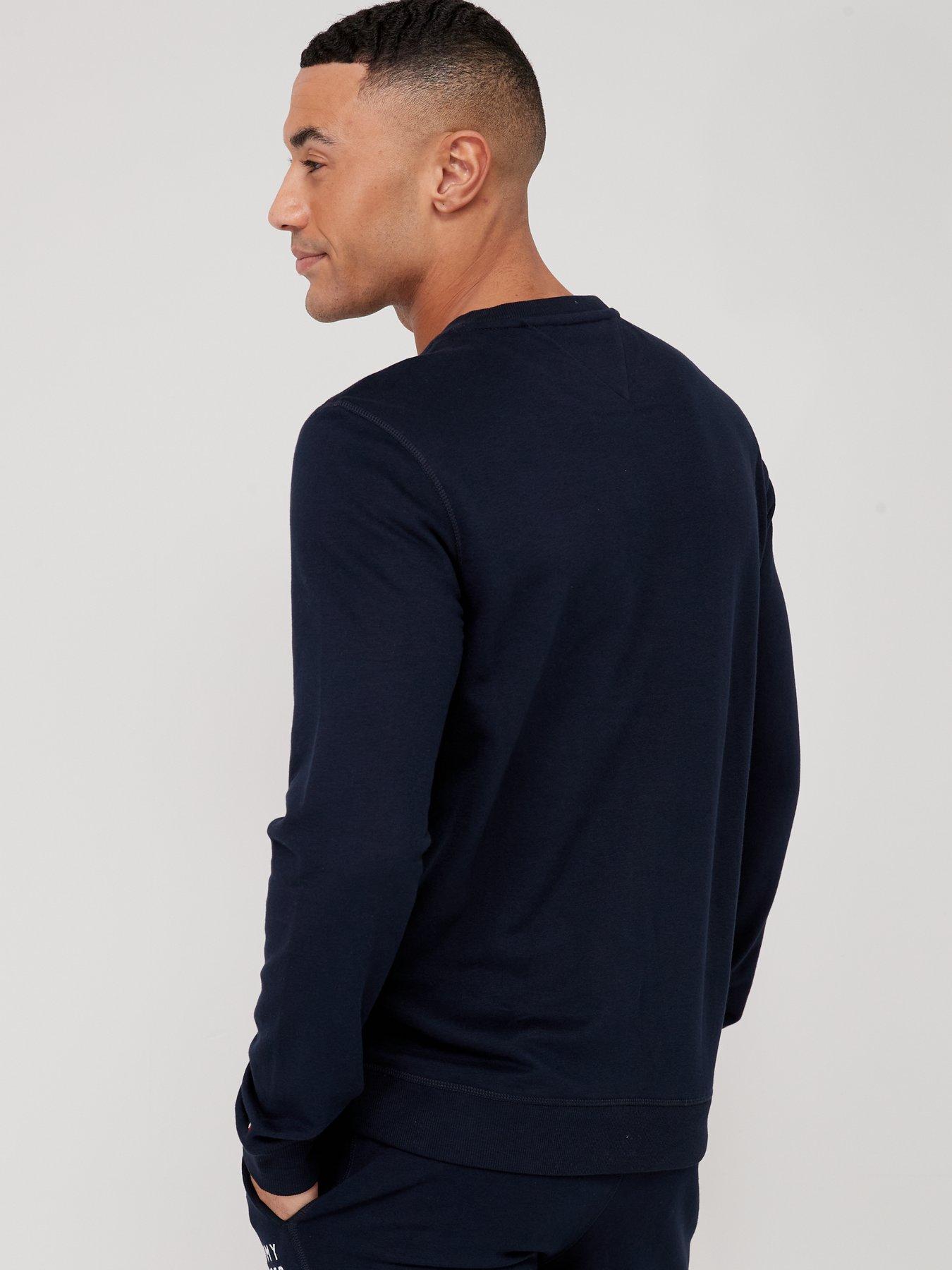  image of tommy-hilfiger-loungewear-crew-sweat-navy