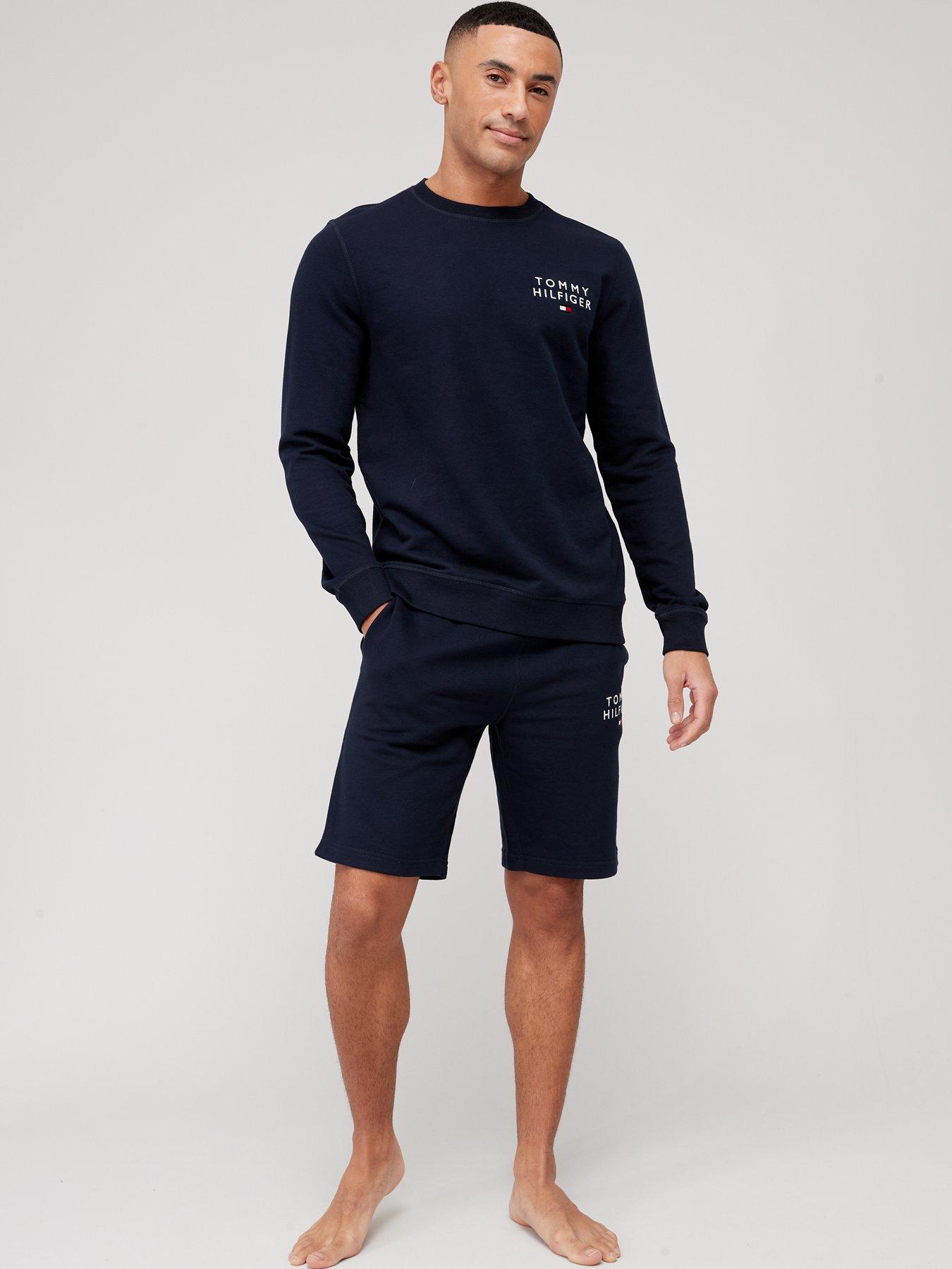  image of tommy-hilfiger-loungewear-crew-sweat-navy