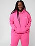  image of pink-soda-vicente-overhead-hoodie-plus-size-bright-pink
