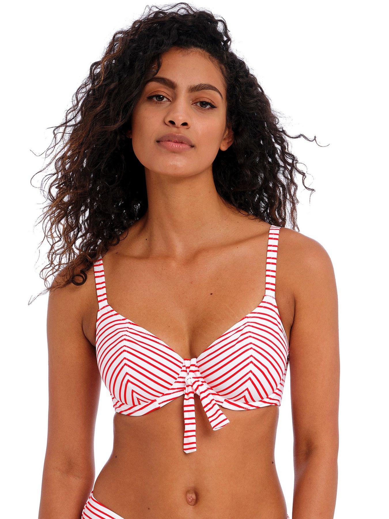 Freya New Shores Underwired Plunge Bikini Top - Red