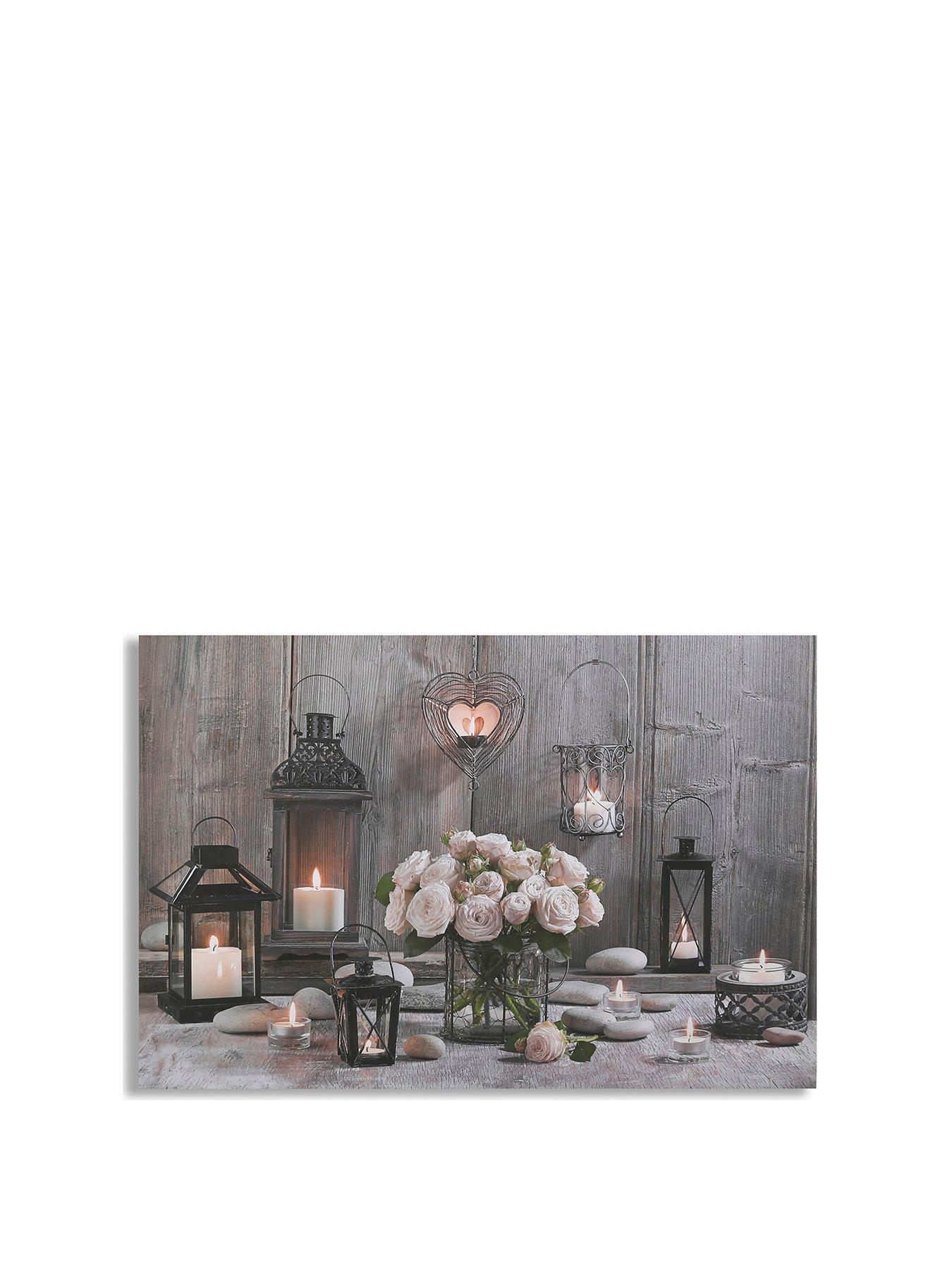 undefined Cosy Cottage LED Canvas Wall Art
