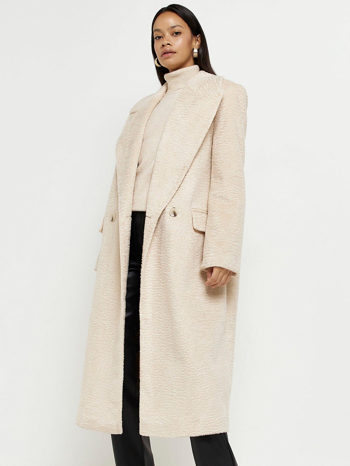 Long Tailored Coat - Cream