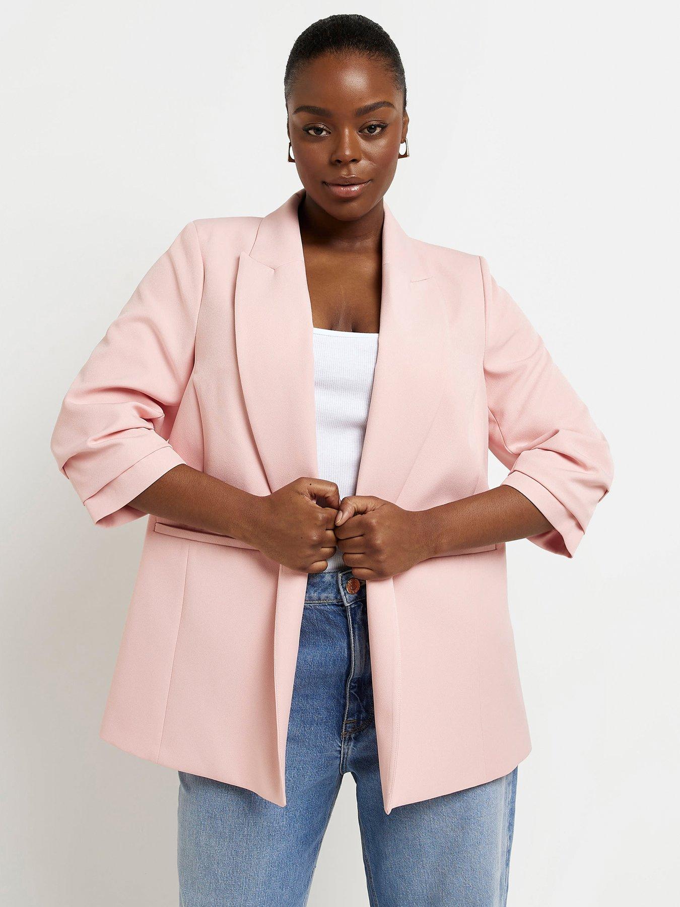 Open sleeve blazer hot sale plus size