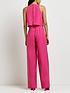  image of river-island-overlay-jumpsuit-pink