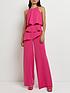  image of river-island-overlay-jumpsuit-pink