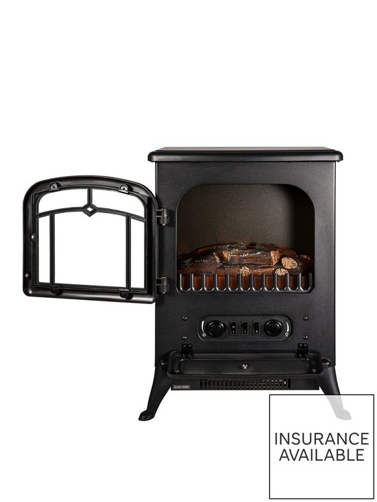 stillFront image of russell-hobbs-rhefstv1002b-185kw-black-electric-stove-fire