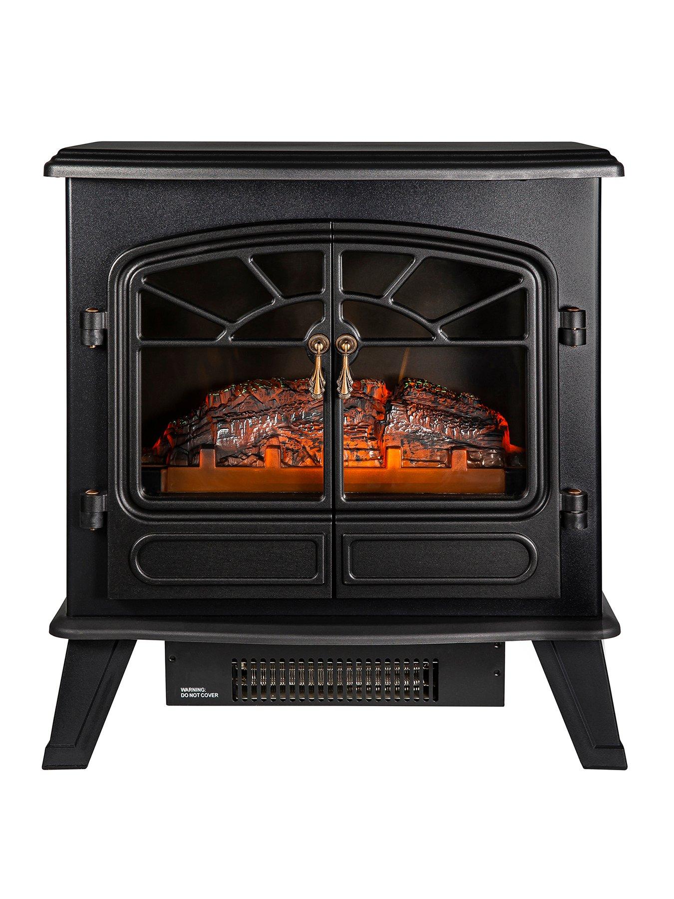 undefined RHEFSTV2003B 1.85kW Double Door Stove Fire