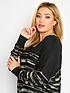  image of yours-stripe-long-sleeve-top-black