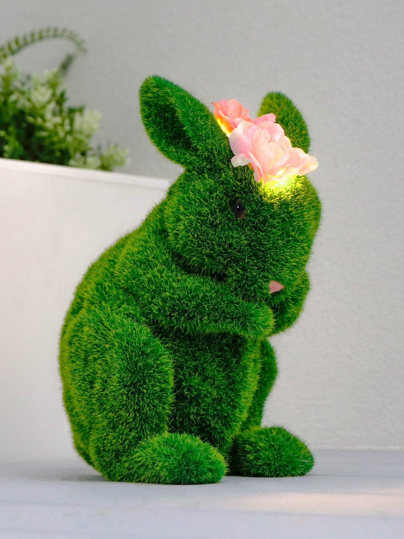 undefined Green Flock Spring Rabbit Cleaning Face