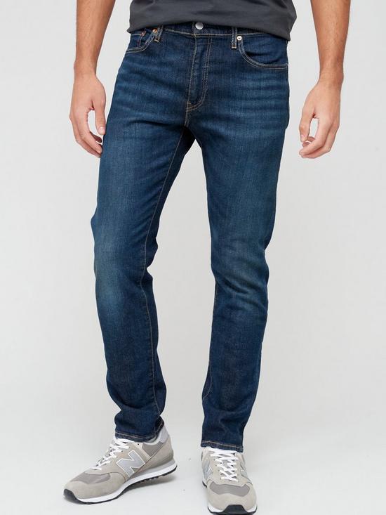 front image of levis-512-slim-taper-fit-jeans-dark-wash