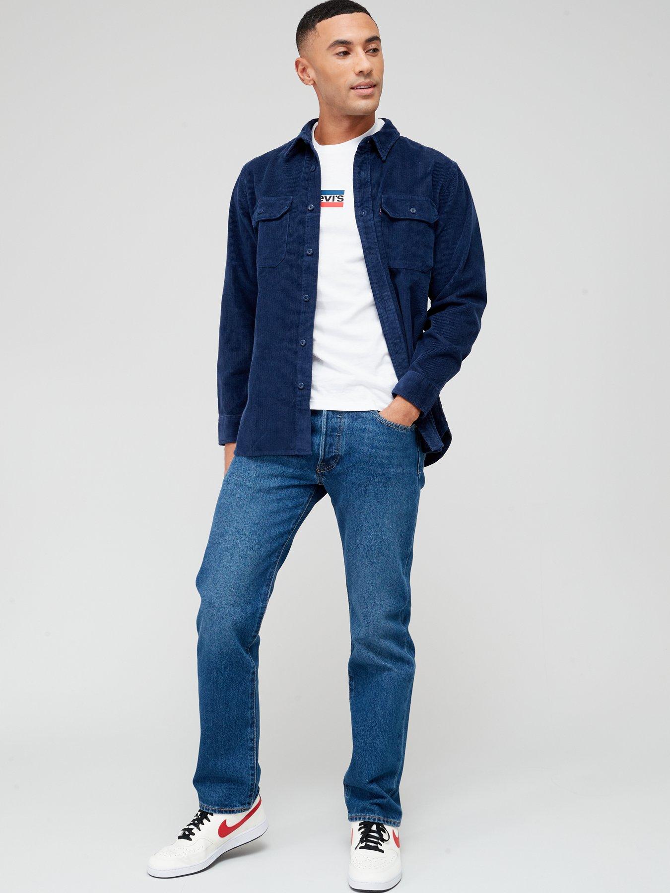 Plus 414 Classic Straight-Leg Island Rinse Jeans