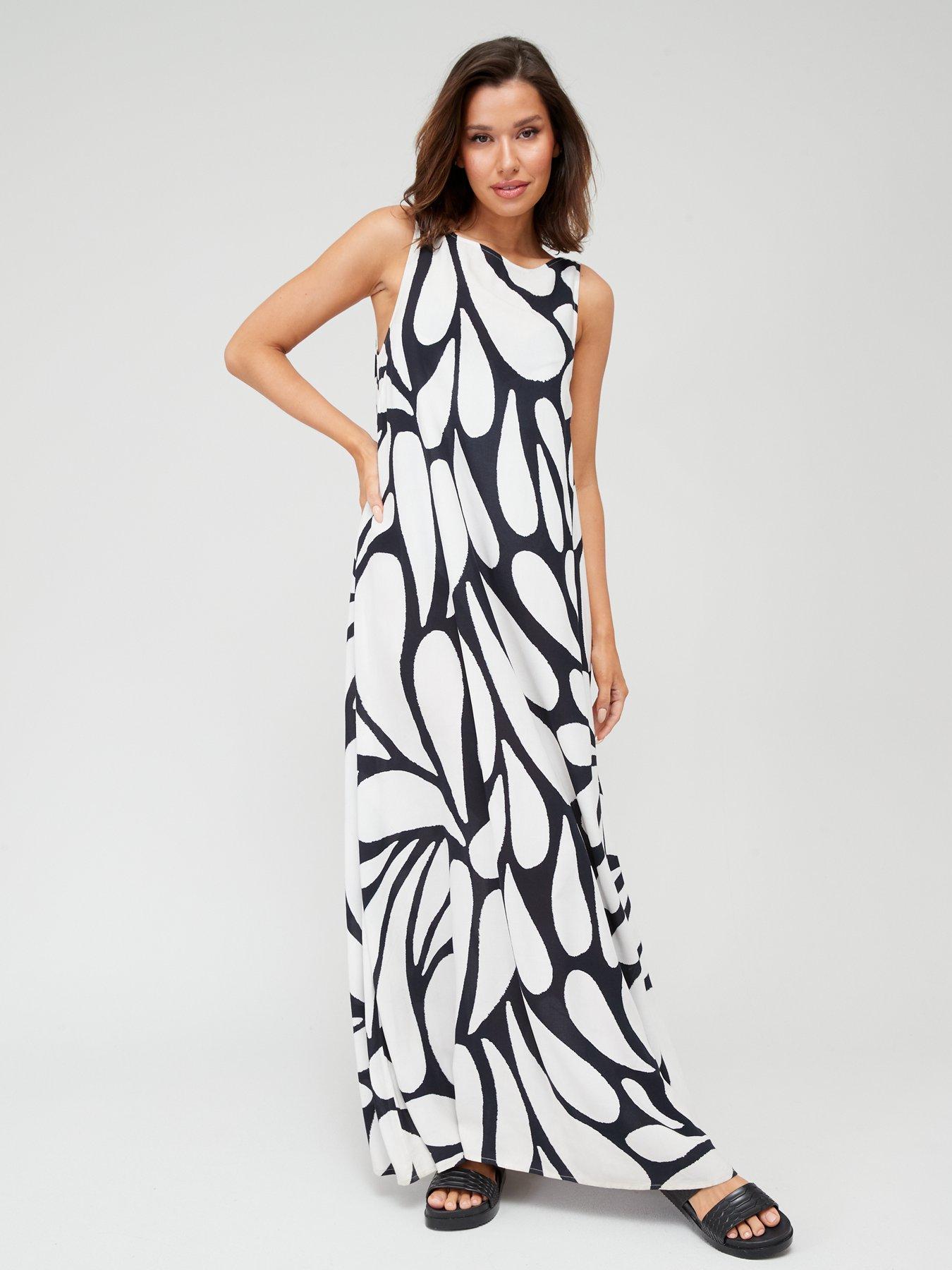 trapeze maxi dress