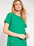  image of everyday-textured-pocket-detail-shift-mini-dress-green