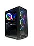  image of cyberpower-eurus-gaming-pc-bundle-amd-ryzen-3-4100-geforce-gtx-1650-8gb-ram-500gbnbspssd-with-238in-monitor-headset-keyboard-mouse-amp-pad
