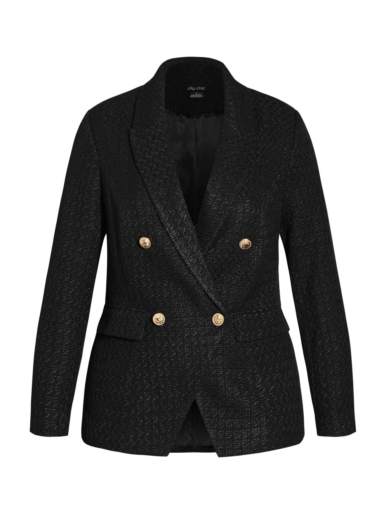  image of city-chic-royal-blazer-jacket-blacknbsp