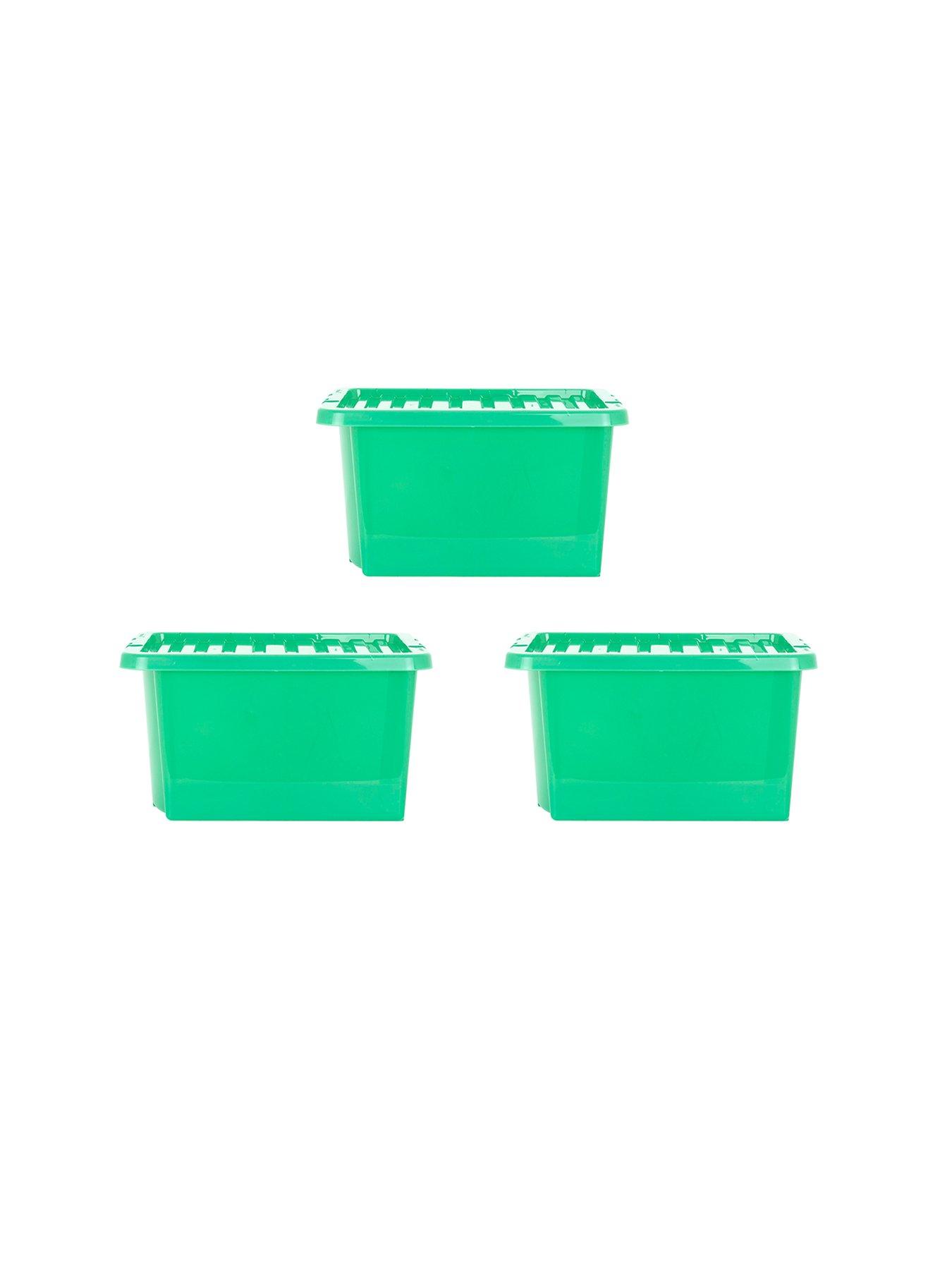  image of wham-set-of-3-crystal-28-litre-box-amp-lid