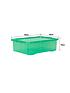  image of wham-set-of-3-green-crystal-plastic-storage-boxes-ndash-32-litres-each