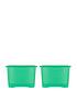  image of wham-set-of-2-crystal-storage-boxes-in-green-ndash-80-litre-capacity