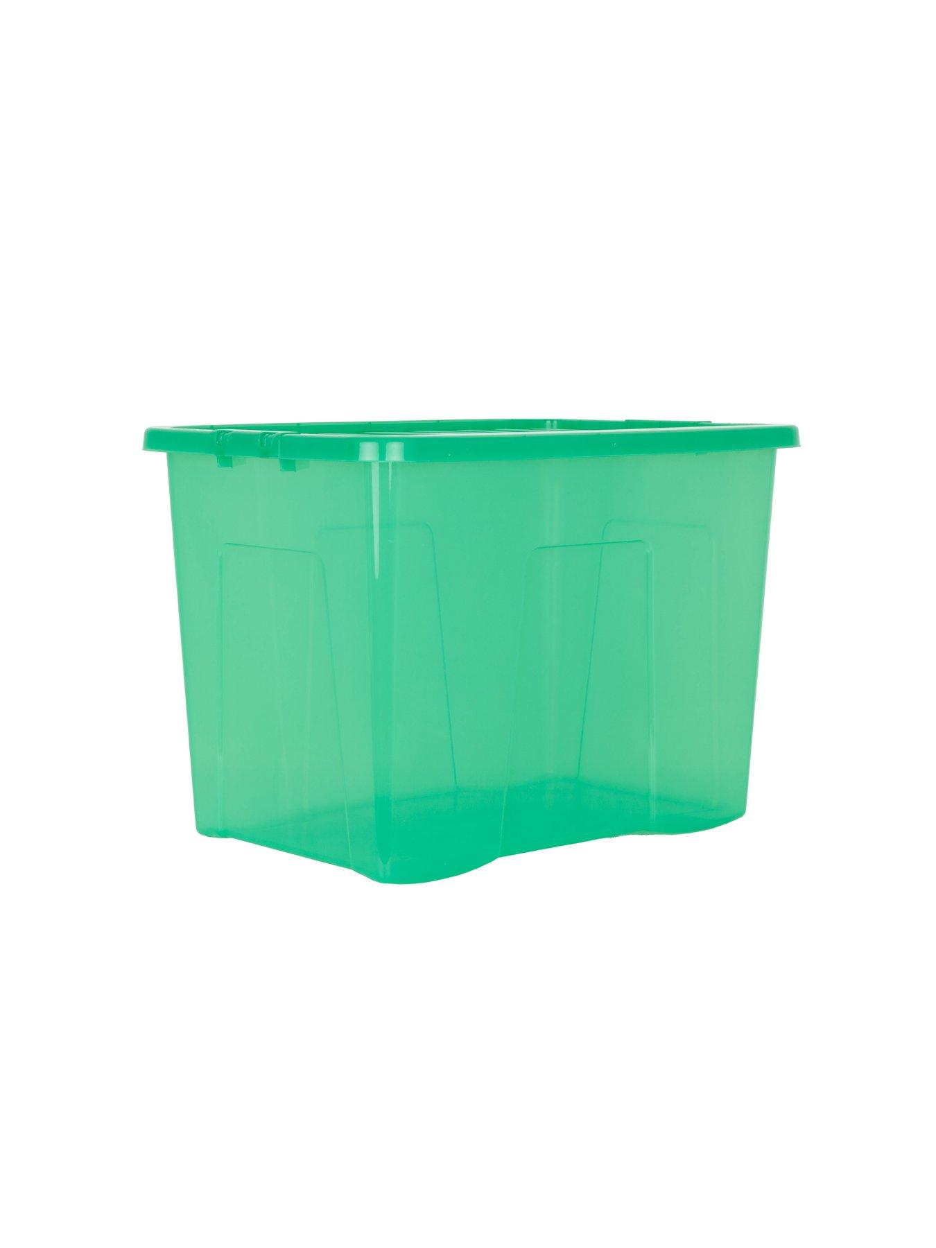  image of wham-set-of-2-crystal-storage-boxes-in-green-ndash-80-litre-capacity