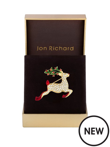 jon-richard-gold-plated-reindeer-brooch-gift-boxed