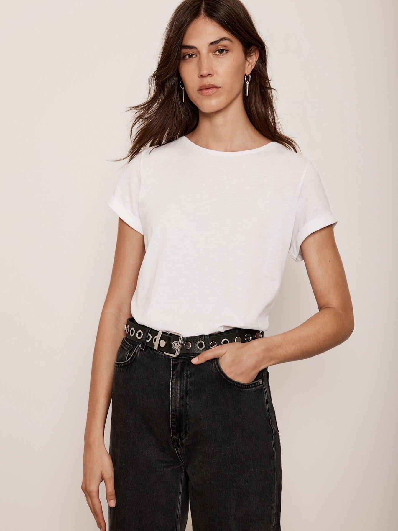 mint-velvet-white-cotton-star-t-shirt