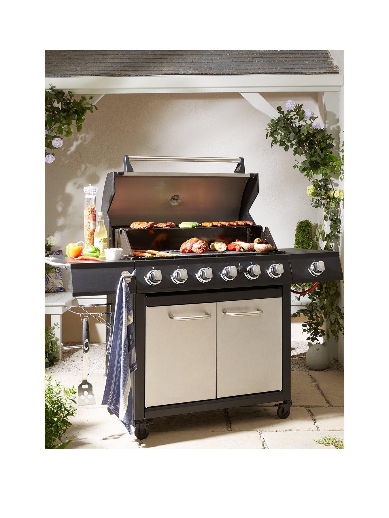 Image 1 of 6 of The Very Collection Premium Stainless Steel 6-Burner Gas BBQ