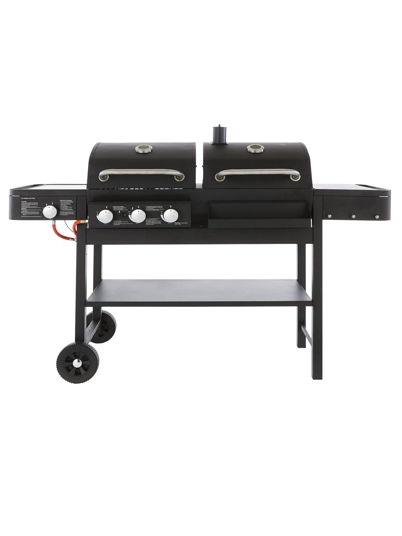 Premium Dual Fuel Charcoal Gas Combi BBQ, 50 OFF