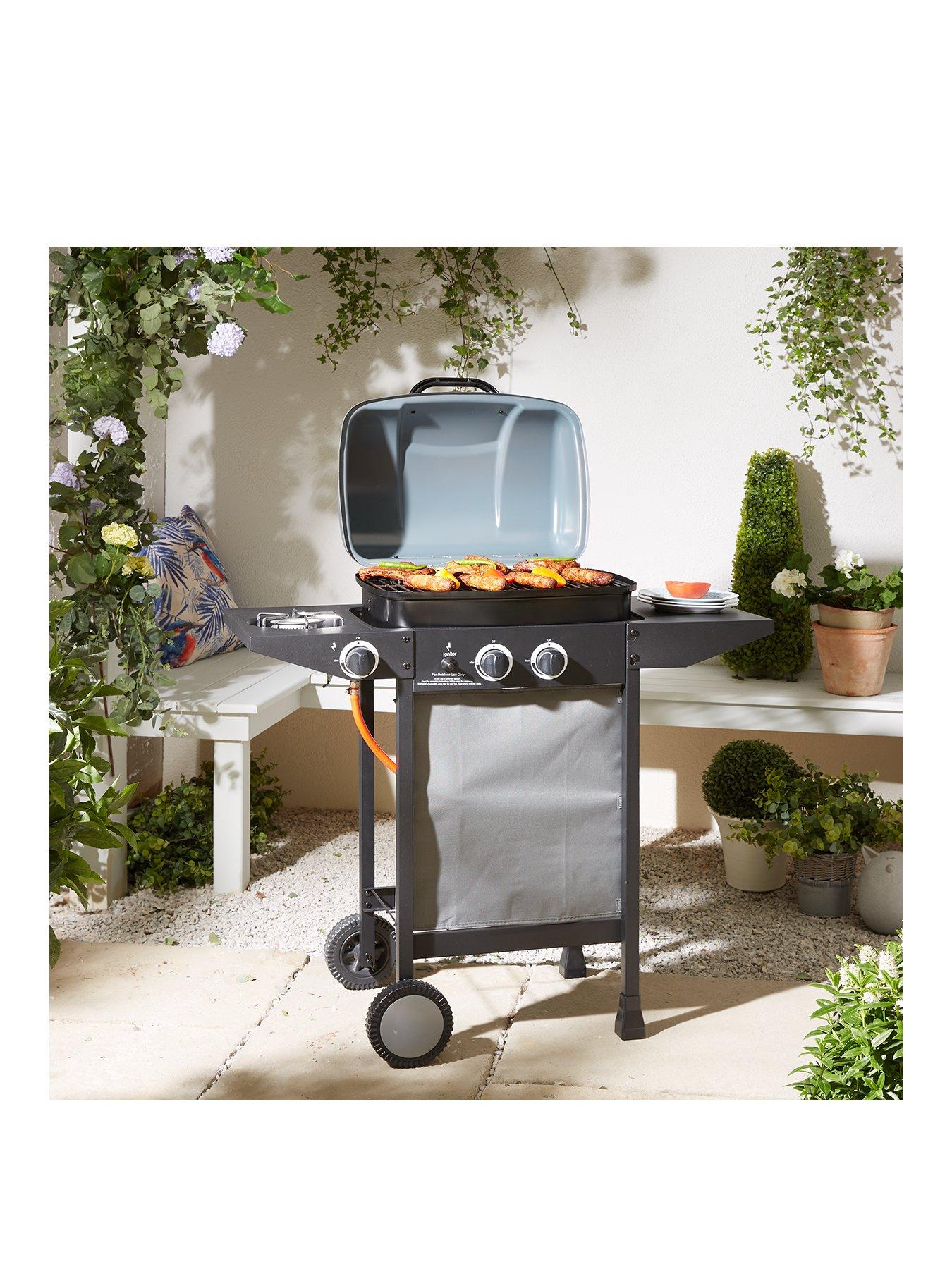 The Very Collection 2 Burner Gas BBQ With Side Burner