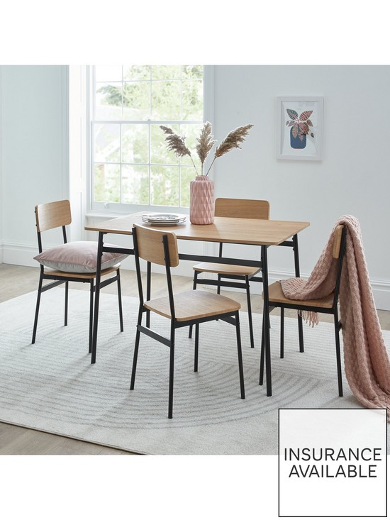 front image of very-home-livvy-110-cmnbspdining-table-4-chairs