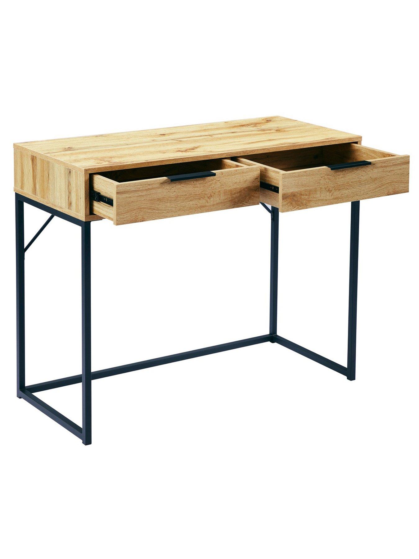  image of julian-bowen-bali-2-drawer-dressing-tabledesk