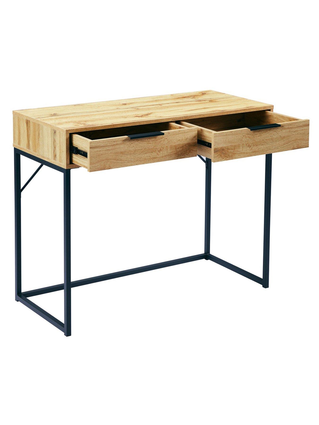  image of julian-bowen-bali-2-drawer-dressing-tabledesk